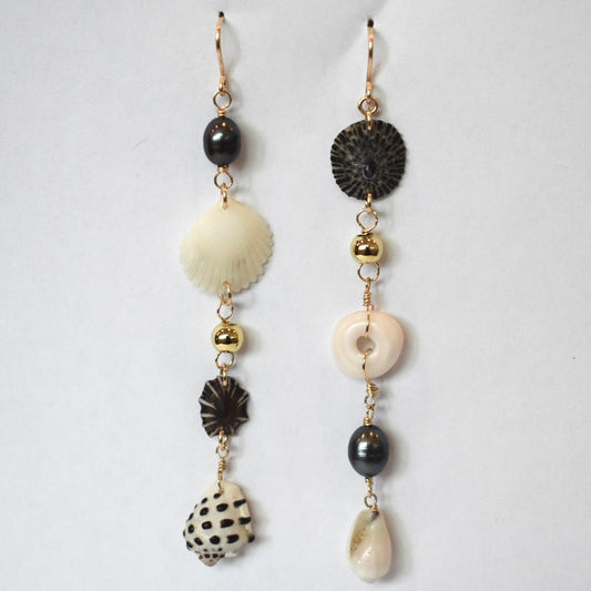 'Opihi Mixed Dangle Earrings