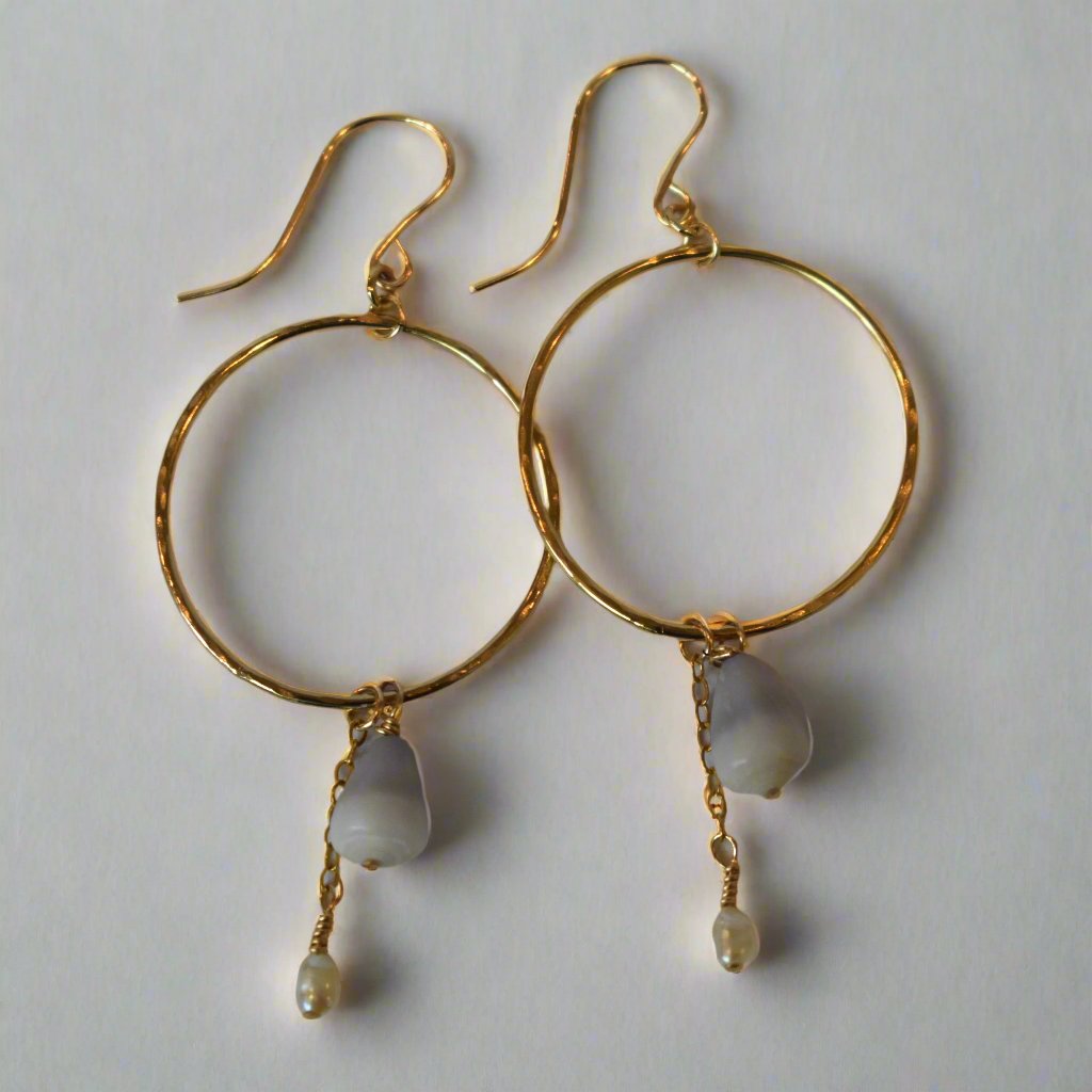 Hoop Cone Shell Chain Dangles