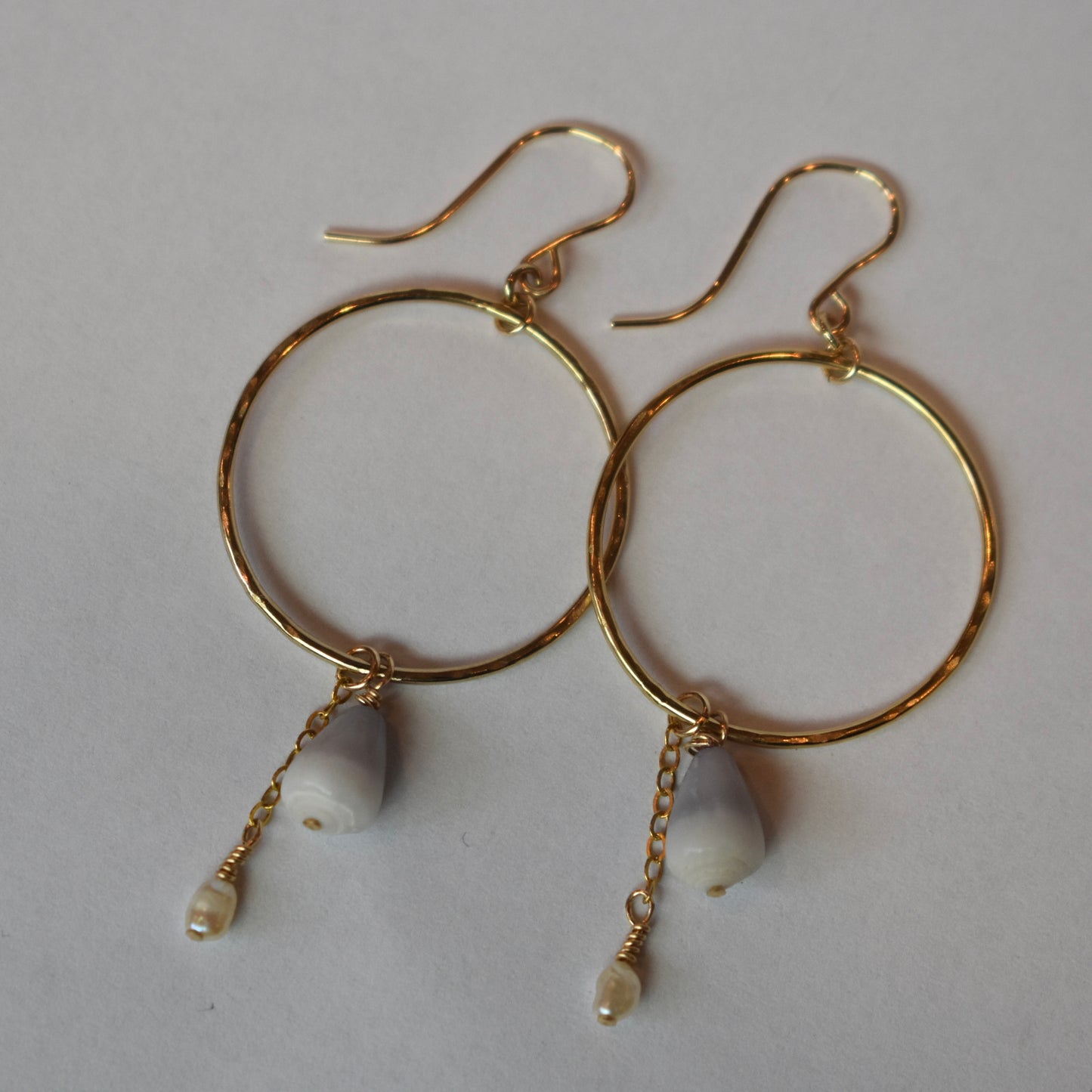 Hoop Cone Shell Chain Dangles