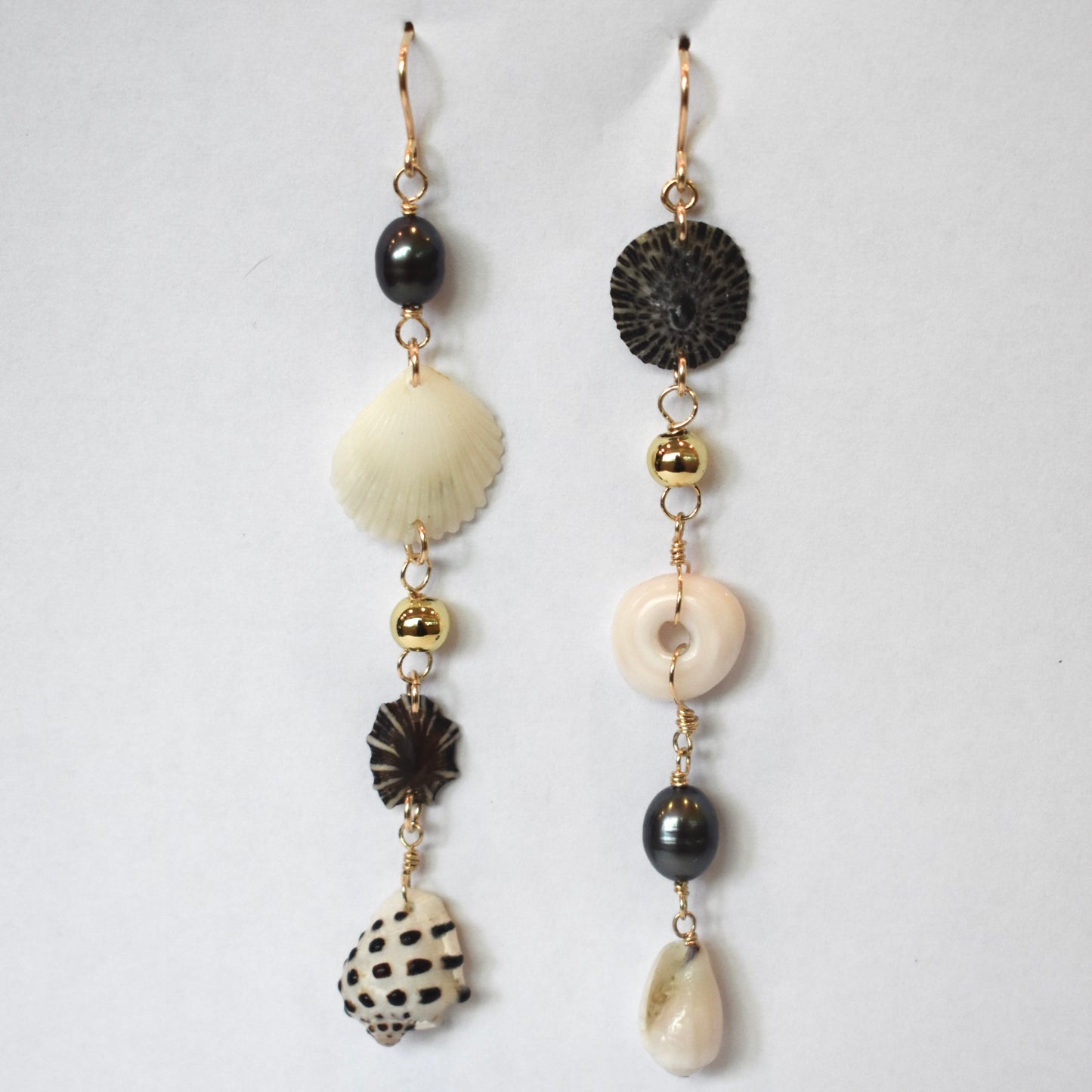 Washed Up Mixed Shell Earrings