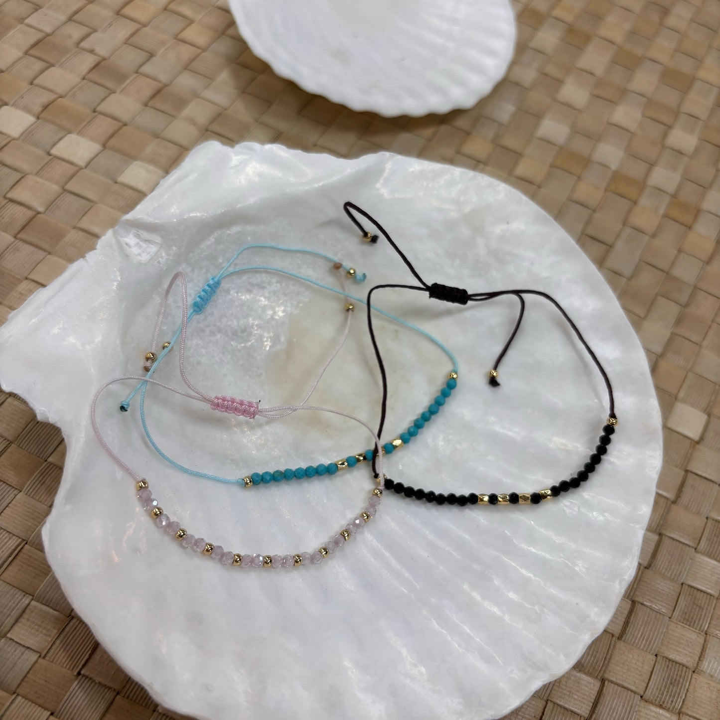 Gemstone Tie Bracelet