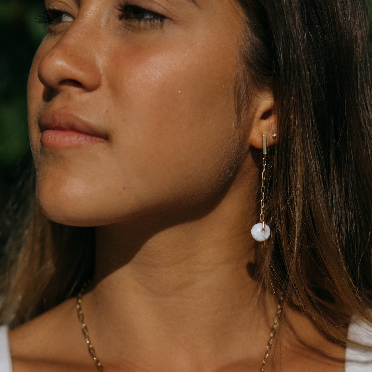 Puka Chain Dangle Earrings