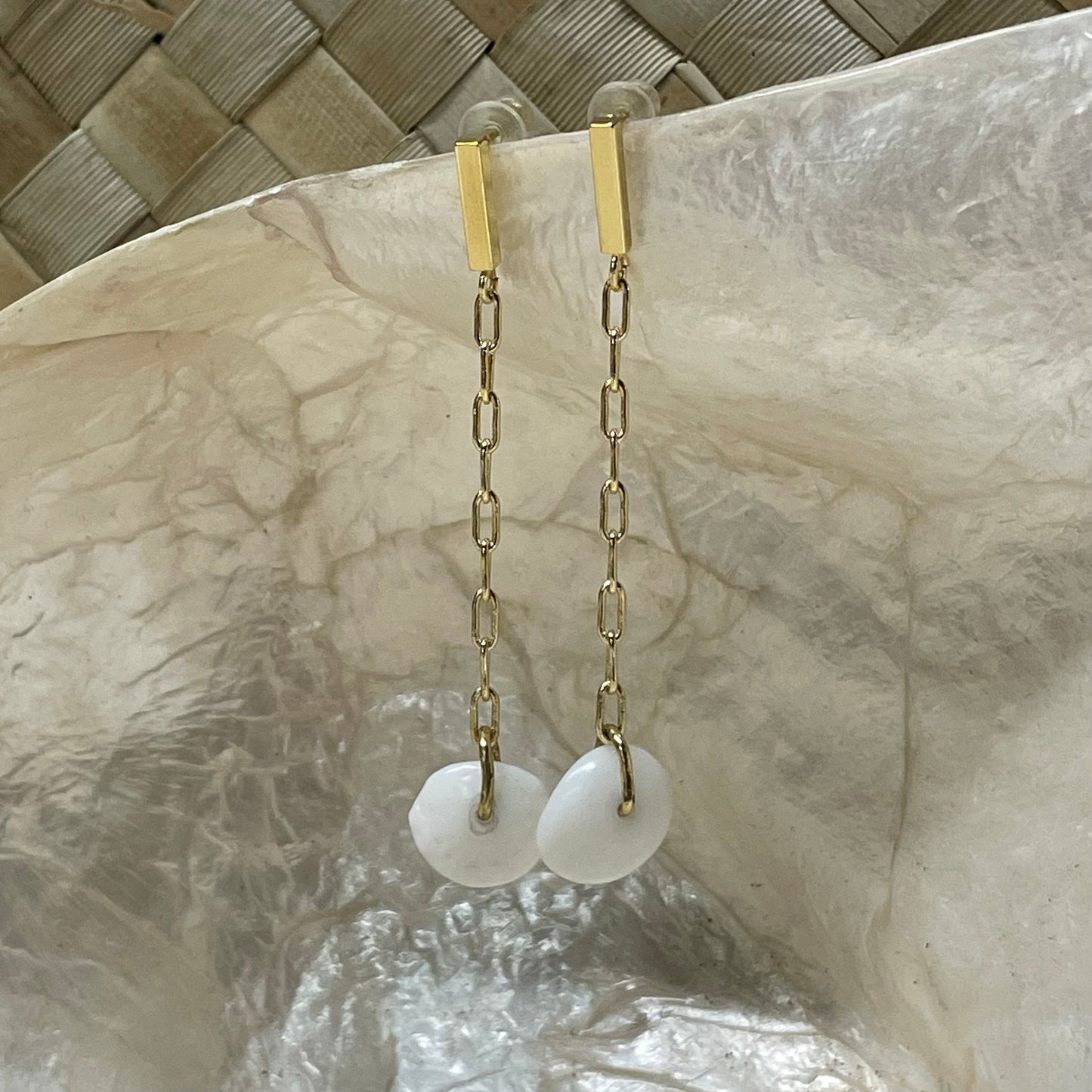 Puka Chain Dangle Earrings