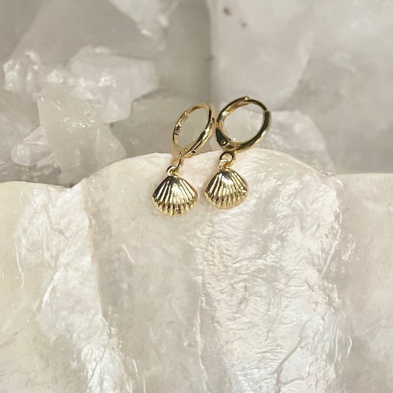 Scallop Shell Huggies