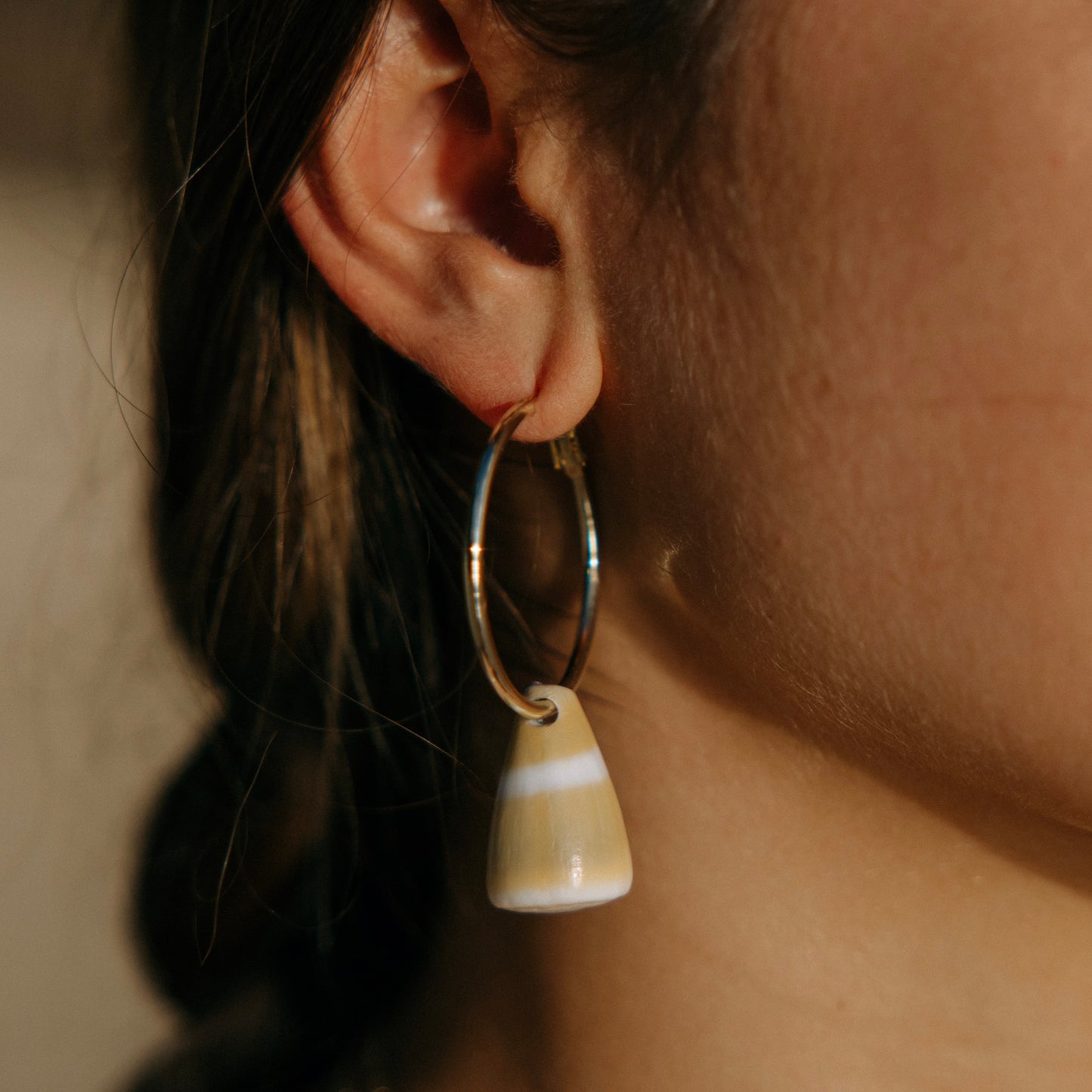 Chunky Cone Shell Hoops