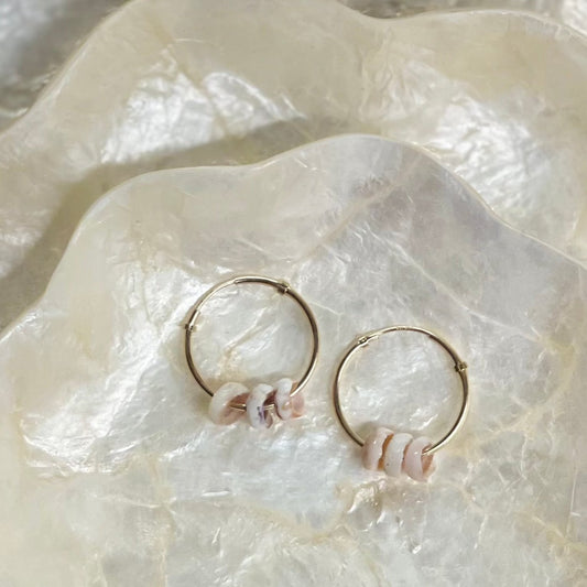 Kaiaka Thin Puka Hoops - Gold